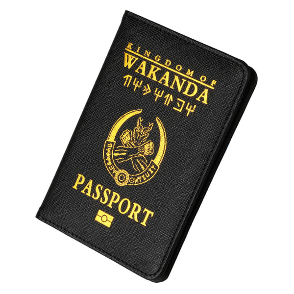 Læder Pasholder Pung Cover Case RFID Blocking Travel Wallet