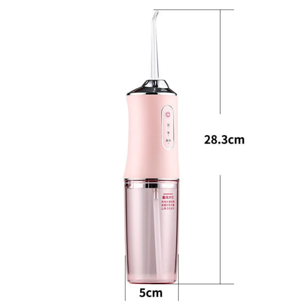 Dental Water Flosser Spotlight Waterpik Professional Oral Irrigator Portable Floss Cleaner Friskare tänder Vitare Rengöringsmedel pink
