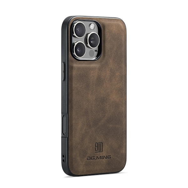 iPhone magnetisk kortholder beskyttende etui, magnet split mobiltelefon etui Combination-Brown IP13 Pro Max