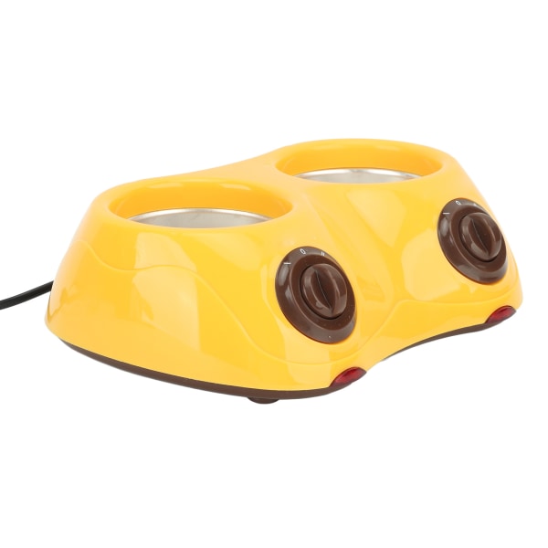 Elektrisk sjokoladesmeltepott med dobbel gryte, kjøkkenverktøy, 110-240V, gul