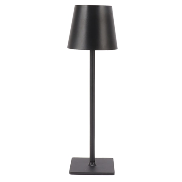 Sladdlös bordslampa, uppladdningsbar LED-bordslampa, minimalistisk bordslampa, touch-nattlampa för camping, soffbord, restaurang, svart