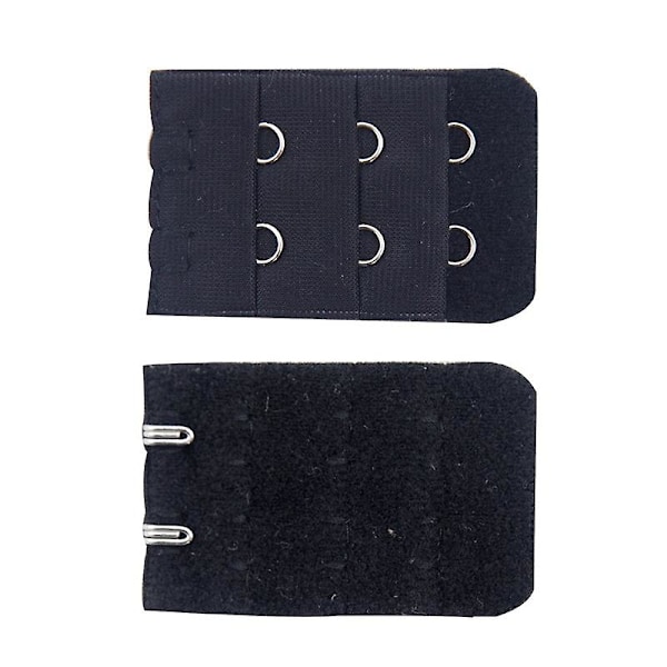 5 stk 3 Rader 2 Kroker BH Forlenger Spenne Stropp Kvinner BH Stropp Forlenger Tilbehør Beige