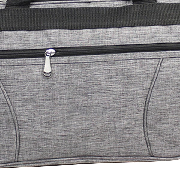 Travel Duffel Bag Oxford Cloth med stor kapasitet Vanntett Lett Sammenleggbar Sports Gym Bag Lys Grå S