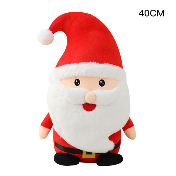 Julegave til barn julenissen plysj leketøy Snowman Elg dukke (julenissen 40CM)