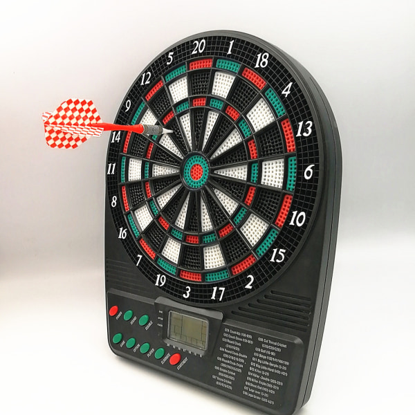 Mini desktop electronic dartboard target, plastic leisure and entertainment games, 18 categories and 159 ways to play 26cm Tray + 3 darts + 12 dart tips
