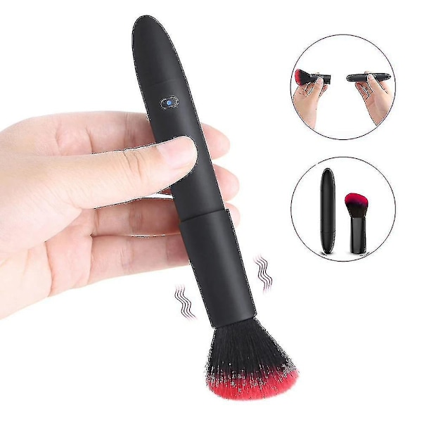 Trådløs Kraftig Kroppsmassasje Sminkebørste Stil 10 Sterke Vibrasjonshastigheter Ansiktsakupunkturmassasje Sminkevibrator For null none