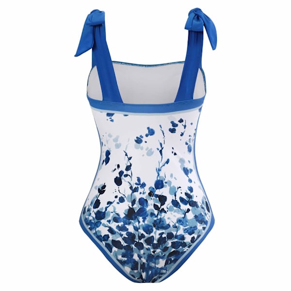 Dambaddräkt Strand Baddräkt Dam Baddräkt i Ett Stycke Bikini Baddräkt med Snörning Lång Kjol Chiffongset Tvådelat Set Rosa L Blue M