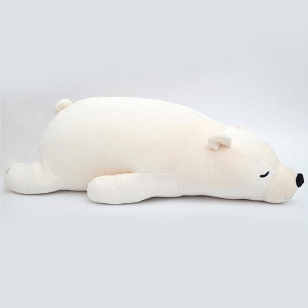 Plys kreativ pude isbjørn dukke stof dukke fødselsdagsgave dukke brun afklædt 50cm