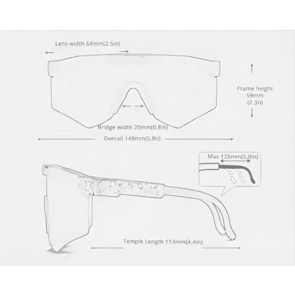 NYE Polariserede Sportssolbriller til Mænd Kvinder Baseball Cykling C24