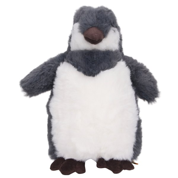Penguin plysj søt myk, luftig kosedyr plysj dukke leketøy for barnebursdag 9,84in grå