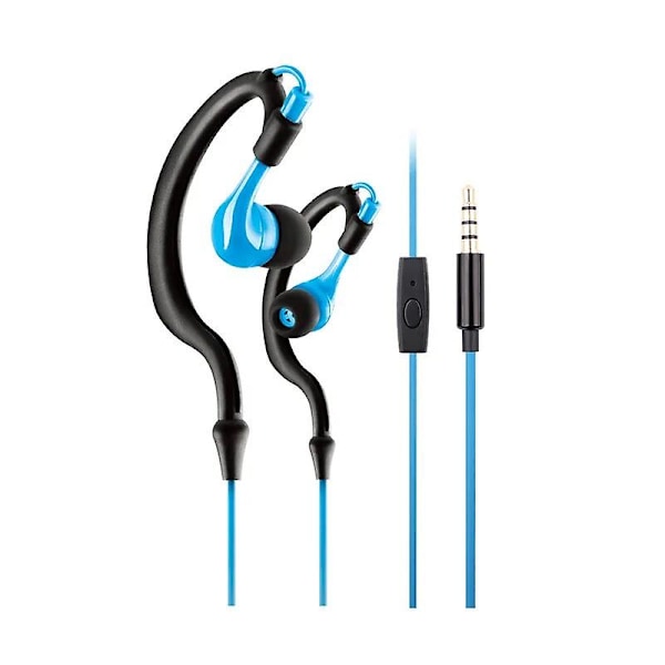 Kimmar Sport Hörlurar Hängande Öron Typ Hörlurar Svettsäkra Löparheadset Med Mikrofon Öronkrok För Alla rosa blue
