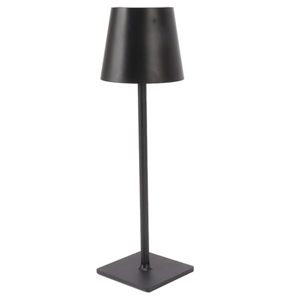 Sladdlös bordslampa, uppladdningsbar LED-bordslampa, minimalistisk bordslampa, touch-nattlampa för camping, soffbord, restaurang, svart
