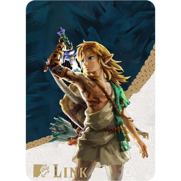 Komplett sett med mini Amiibo-kort som er kompatible med The Legend of Zelda: Breath of the Wild og Kingdom Tears - Large Cards 28