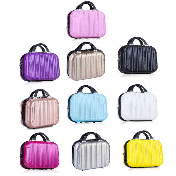 Bærbar rejsetaske Vandtæt kosmetiketui Mini rejsekuffert med elastiske stropper