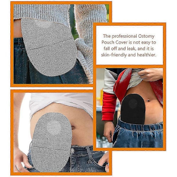 2 stk Universal Stomiposeovertrekk Elastisk Stomiposearm Hudvennlig Stomiposebeskyttelse GS