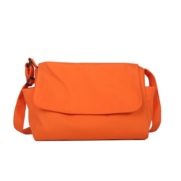 Axelväska för kvinnor Oxford-tyg Stor kapacitet Enkelaxelväska Damer Messenger-väska för dagliga skolresor Orange Fri storlek
