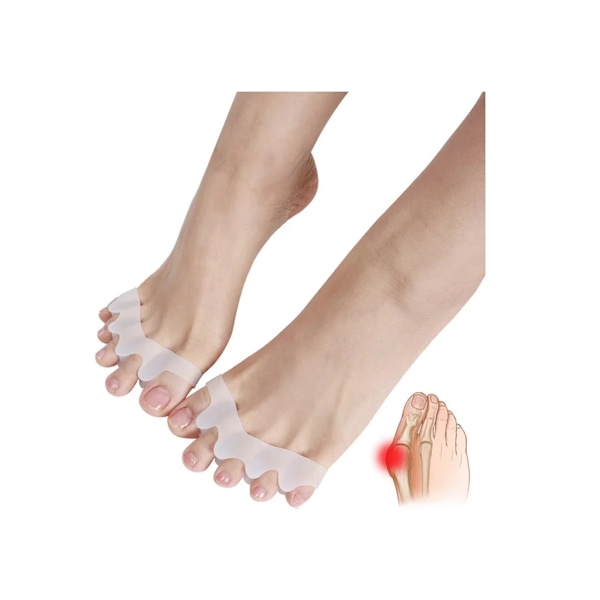 Tåseparator for Hallux valgus 1 par Hvit Hvit GS