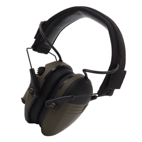 Støjreducerende elektroniske øretelefoner Støjreducerende sammenklappelig ABS justerbar hovedbøjle sikkerhedshøreværn til græsslåningsarbejde grøn
