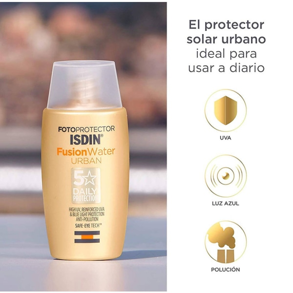 FusionWater URBAN DAILY PROTECTION - UV-beskyttende lys ansiktssolkrem 50 ml