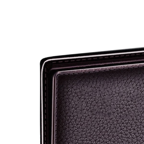 Plånbok för män med multi fack Slitstark, tunn, trendig presentkortsväska för dagliga företag Brun uppgraderingsversion (4 kortplatser och 2 sedelfack)
