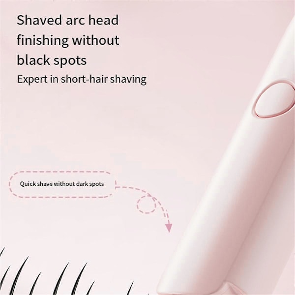 Smertefri Barbermaskin for Kvinner, 2-i-1 Trim & Glid, Null Irritasjon, Ideell for Sensitiv Hud Som Vist