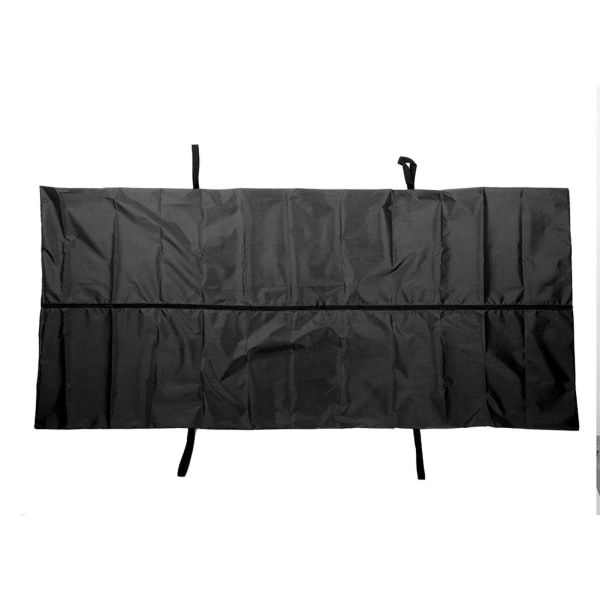Black Emergency Cadaver Body Bag Oxford Cloth Body Storage Bag 210D Waterproof for Funeral Hospital Transportation 210x75cm/82.7x29.5in