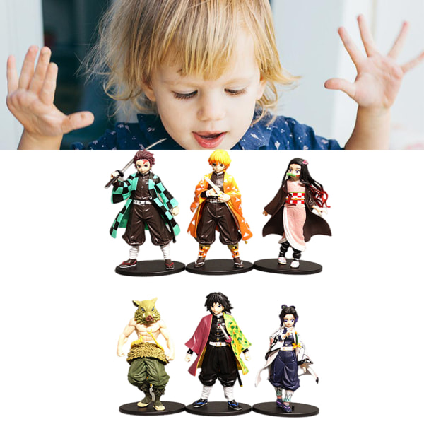 Sarjakuva PVC-nukkehahmoskoristeet Söpöt Anime-kokoelman mallilelut Upea lahja lapsille