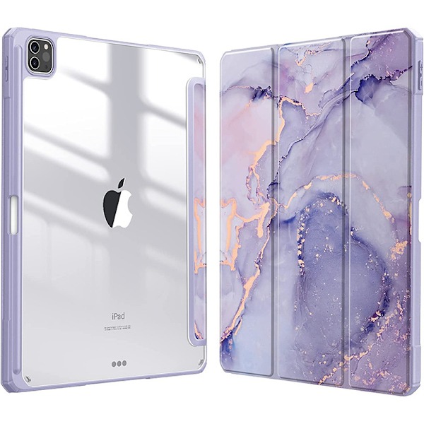 iPad Pro 11 tommer (2024) M4 Transparent akryl iPad beskyttende deksel Lavender iPad Pro 11 (2024) M4