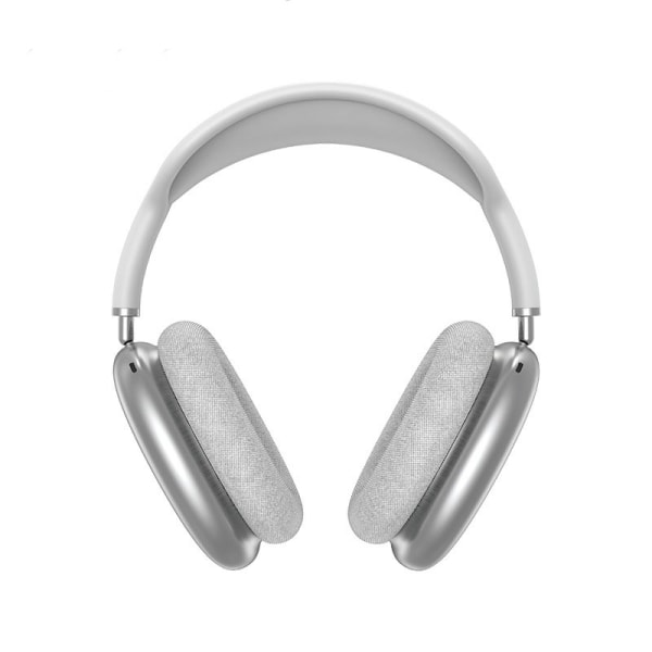 P9 over-ear hovedtelefoner, memory foam full-cover hovedtelefoner, aktiv støjreduktion silver