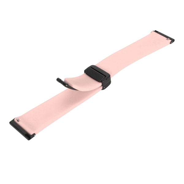 YQ Silikonbånd Hurtigutløsning Sportsklokkebånd med 24mm Magnetisk Foldespenne Passer til Suunto 7 9 D5i Rosa
