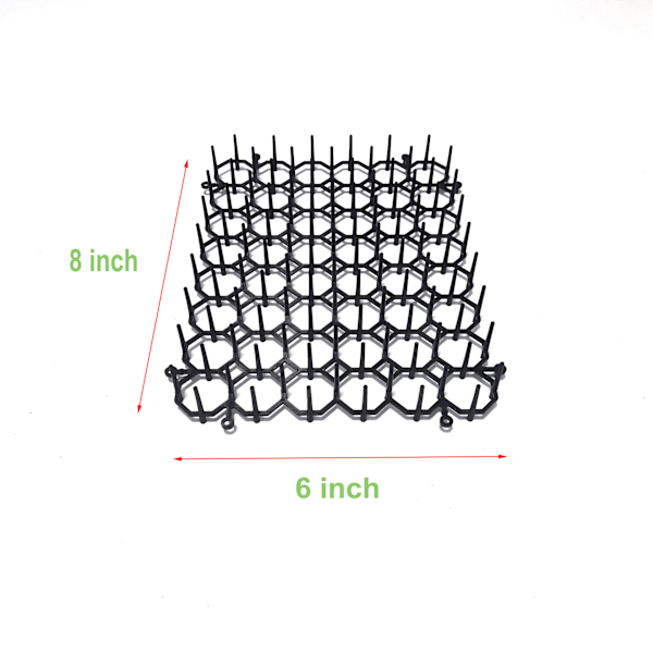 12-pakning katteavvisende matte med pigger, plastmatte for hage GS