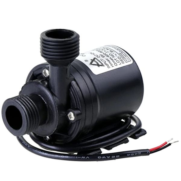 Cirkulationspumpe DC 12V 800L/H 5M Vattencirkulationssystem Sort 1st