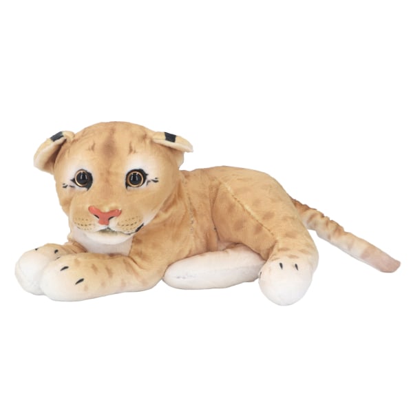 Plysj kosedyr dukke søt simulering jungel dyr mykt fôr dyr plysj dukke leketøy for stue soverom Lion