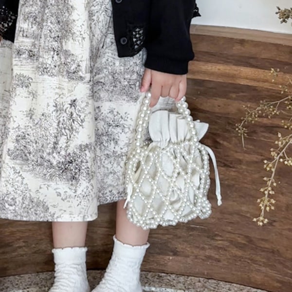 Pikkutyttöjen käsilaukku korealaistyylinen söpö tyylikäs hieno, helppo kuljettaa olkalaukku lapsille vaakasuuntainen muotoilu vapaa koko