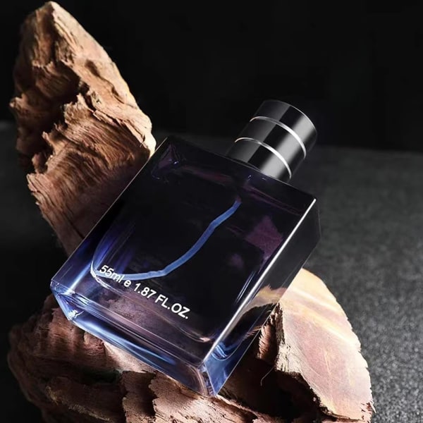 55ML lätt parfym för män, uppfriskande och långvarig cologne, lämplig för dejting och vardagsliv, en perfekt julklapp till honom elegant blå