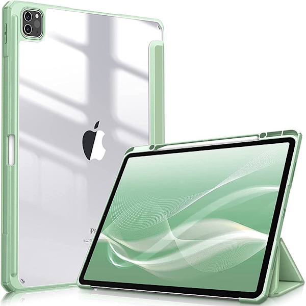 iPad Air 11 tum (2024) M2 transparent akryl iPad skyddande fodral Matcha Green iPad Air 11 (2024) M2