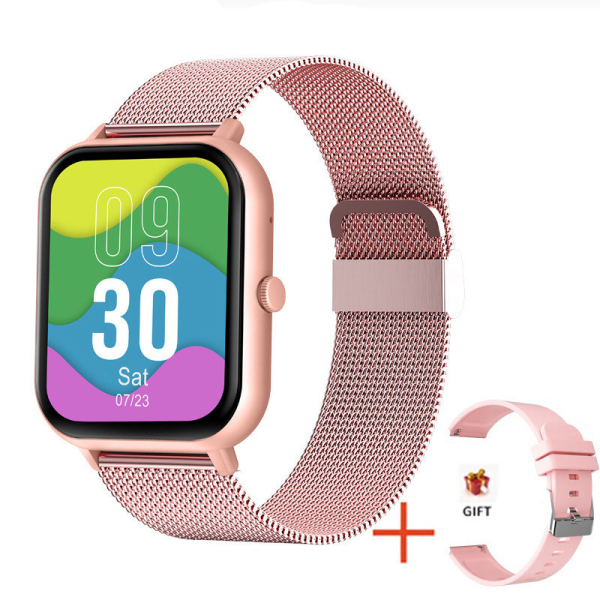 ZL54C Smart Watch 2024 Ny AI Voice Assistant Sports Mode Bluetooth Call ZL54C Smart Watch Rosa+Rosa Milan Steel