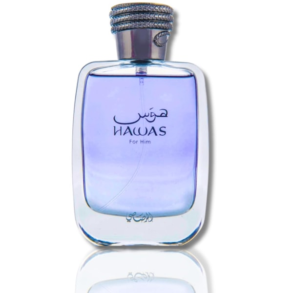 HAWAS FOR HIM Eau De Parfum 100ML (3,4 OZ), Långvarig Pour Homme Spray, Aquatic Scent Designad for att forkroppsliga maskulin