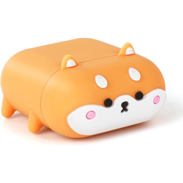 Sød Airpods Case, Airpods 2 Case, Corgi Hund Cool Sjove Dyr 3D Tegneserie Hvalpeformet Fuld Beskyttelse Stødsikkert Blødt Cover