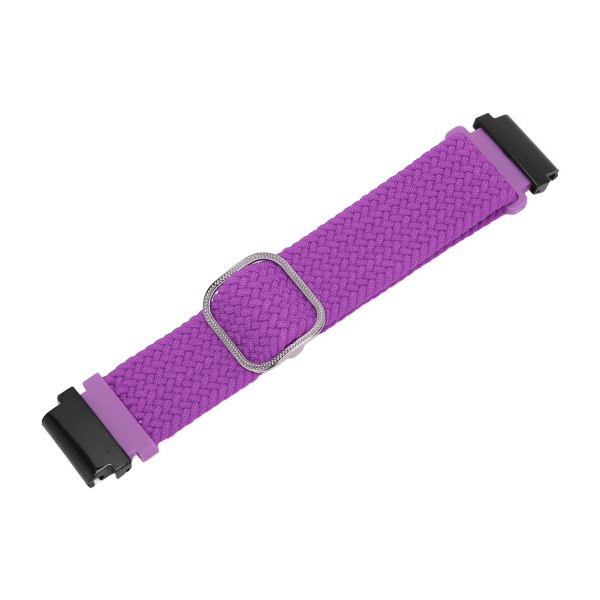 YQ Watch Band Flettet Nylon Størrelse Justerbar Watchband Watch Strap til Garmin Fenix 7S 6S 5S Lilla