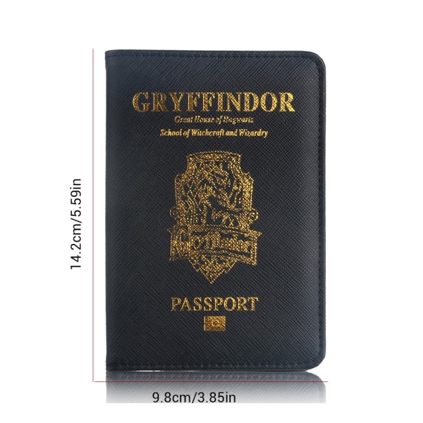 Film Passport Cover PU Læder Passport Holder Pung Cover Case RFID Blocking Travel Wallet