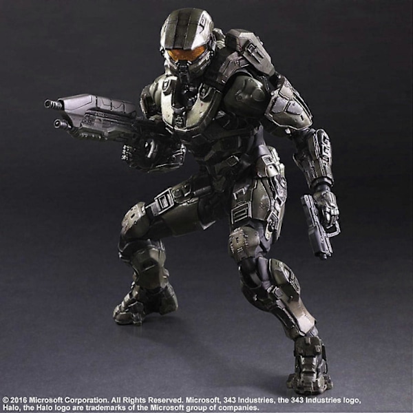 Game Play Arts Kai Halo 5 Guardians No. 1 Master Chief Film PVC Action Anime Figur Legetøj Anime Samling Model Legetøj 27cm_v (YJD)
