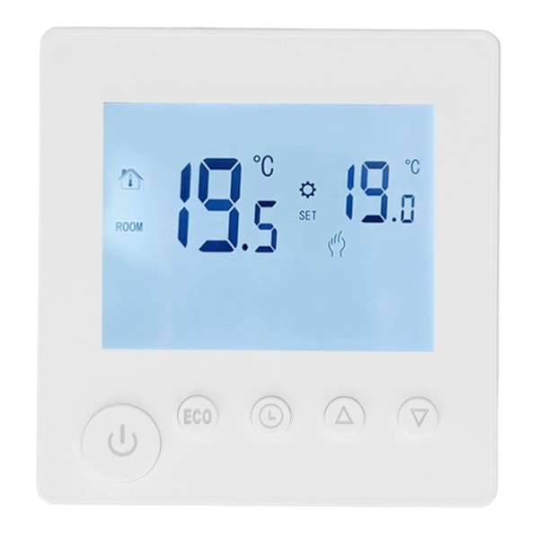 3A vedenlämmittimen termostaatti LCD-näytöllä ABS älykäs lämpötilansäädin kotiin 95-240V