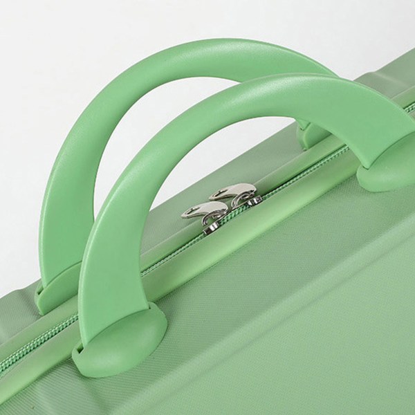 Litet handbagage hårt skal Portabelt moderiktigt bekvämt handtag sminkväska för resor Business Grön 14in