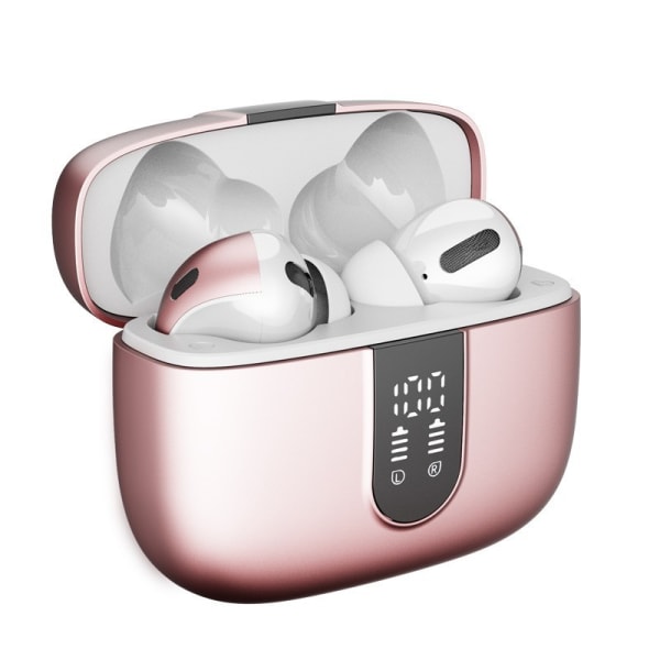 Rose Gold-Bluetooth -kuulokkeet True Wireless Earbuds 36H Playback LED Power Display -kuulokkeet langattomalla case IPX5 Vesitiivis in-Earbu Rose Gold