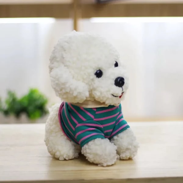 1 stk 20 cm sød simuleringshundepuddel Bamse plyslegetøj Puppy S