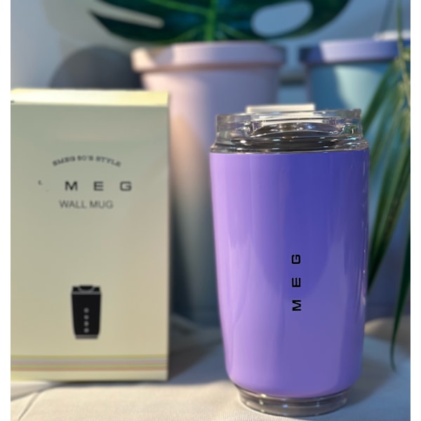 Termosmugg Varm Kaffe Isolerad Termosmugg Sport Vattenflaska med Mellanskikt Vatten Vit Termosmugg 350ml Pink