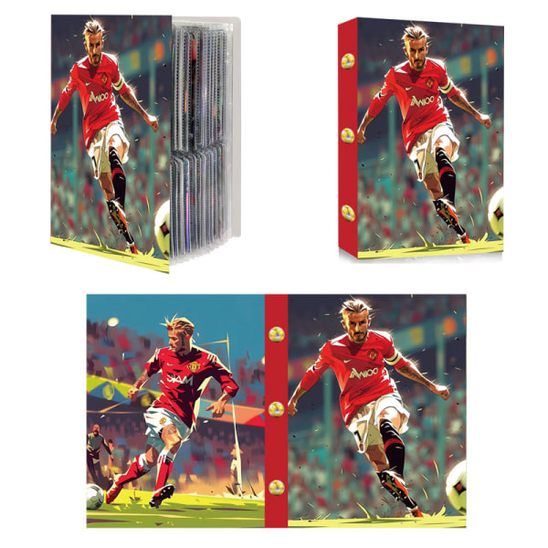NEW Football Star Card Album - 240st Star Card Box Collection Album Book Folder - Red 5