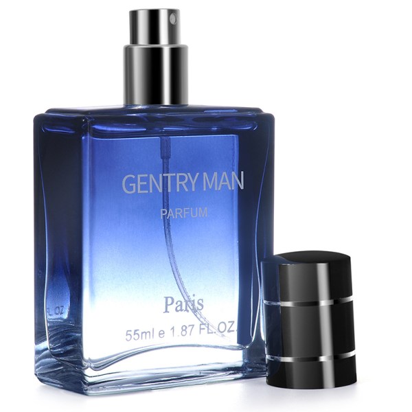 55ML lätt parfym för män, uppfriskande och långvarig cologne, lämplig för dejting och vardagsliv, en perfekt julklapp till honom elegant blå