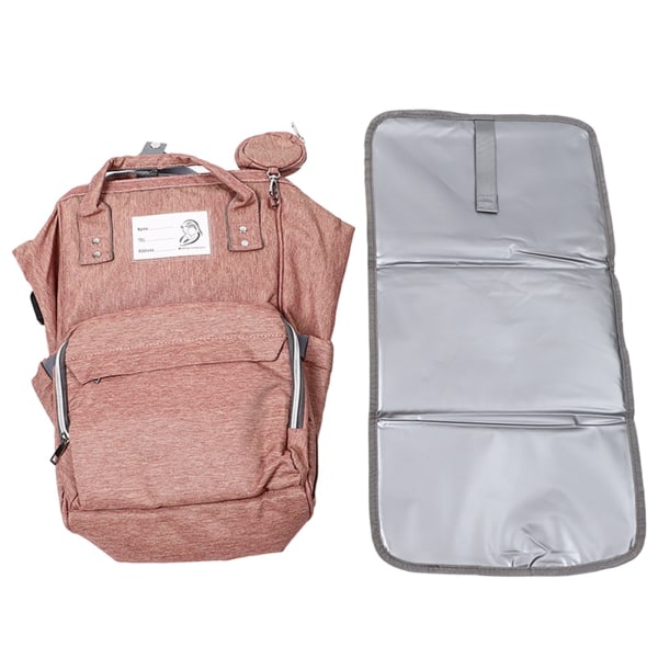Ble rygsæk stor kapacitet Vandtæt multi lommer rejse mumie taske til udendørs pink Oxford klud